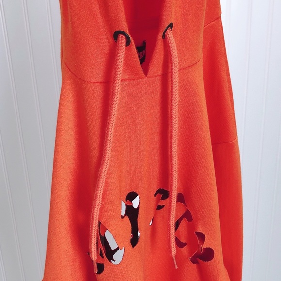 Rue 21 Men's Size M Orange Hoodie Sweater - Picture 7 of 9